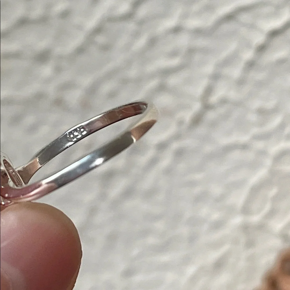 Natural Ethiopian Opal Ring in 925 Sterling Silver Size 5.5 - Picture 7 of 9